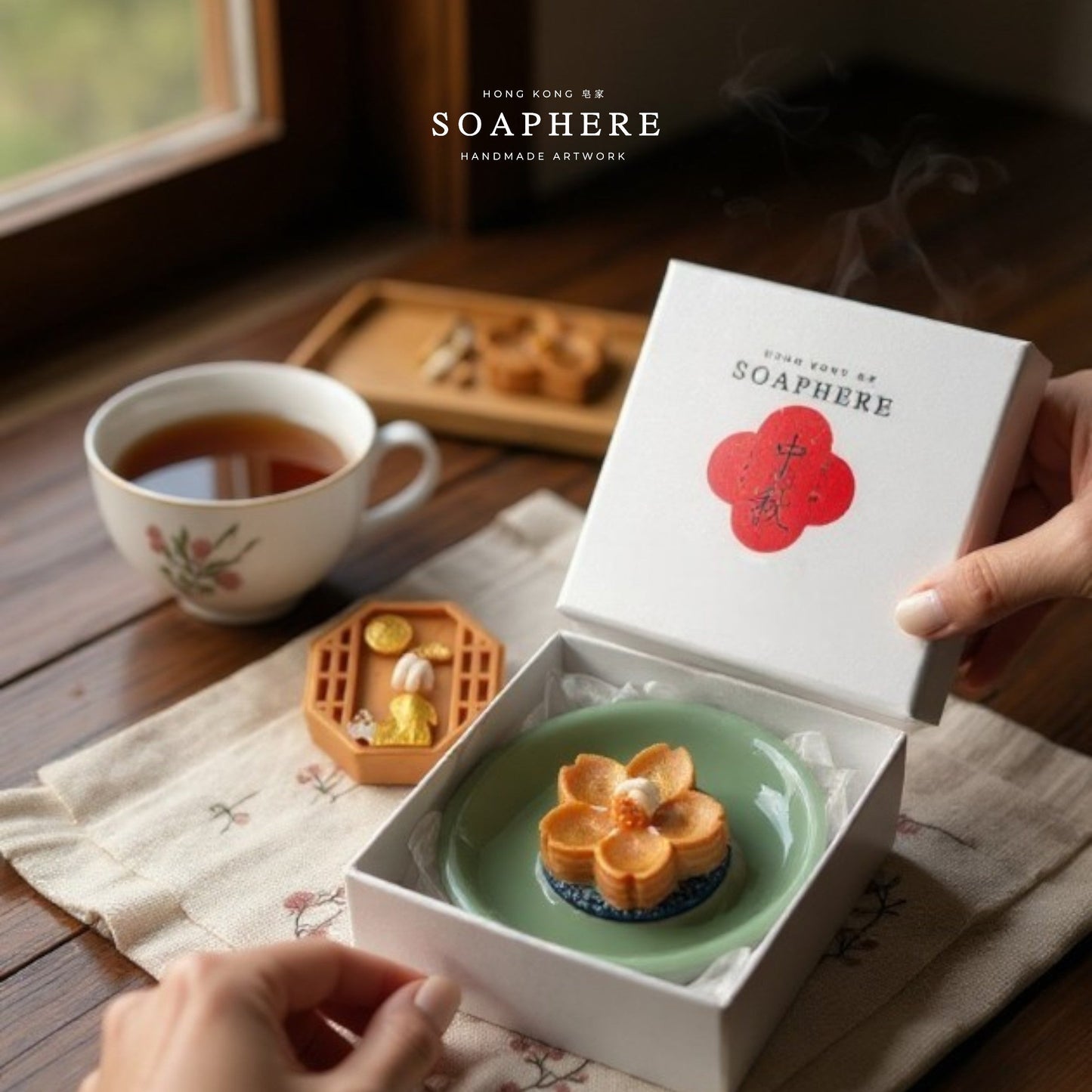 中秋節日限定・玉兔盈秋月餅蠟燭禮盒 Mid-Autumn Festival Edition - Mooncake Candle Gift Box