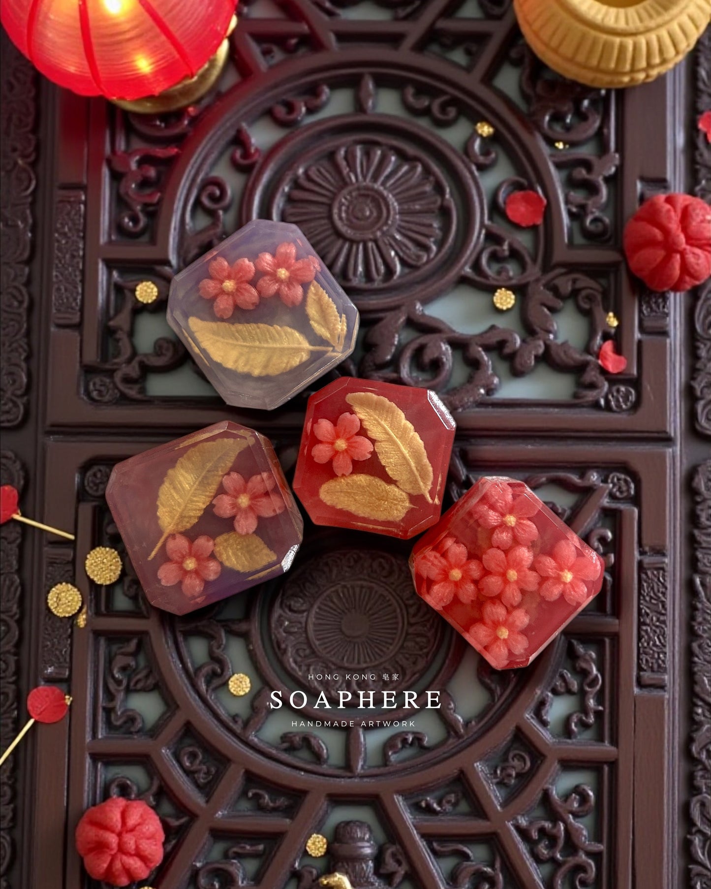 Hong Kong limited edition handmade floral soap